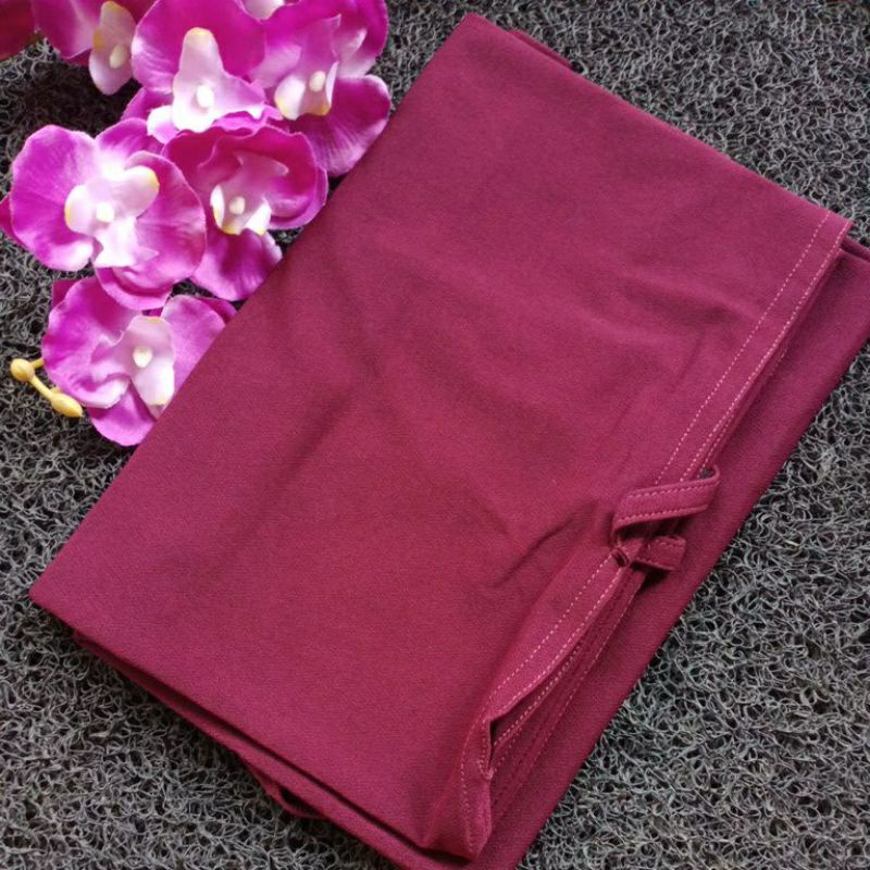 ( ORIGINAL ALDHANS 022) BERGO SHAFA AL-DHANS HIJAB | JILBAB INSTAN | KERUDUNG KEKINIAN | KHIMAR CANTIK-Maroon