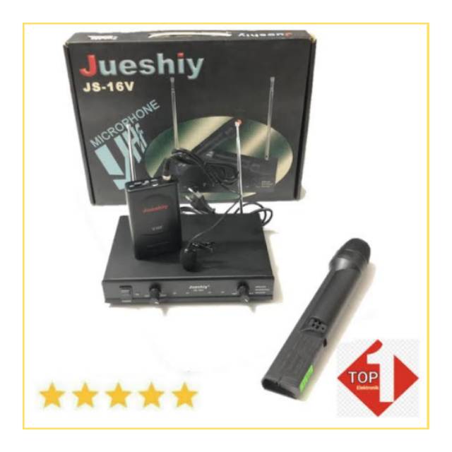 Mic Wireless Jueshiy JS-16V Pegang - Jepit