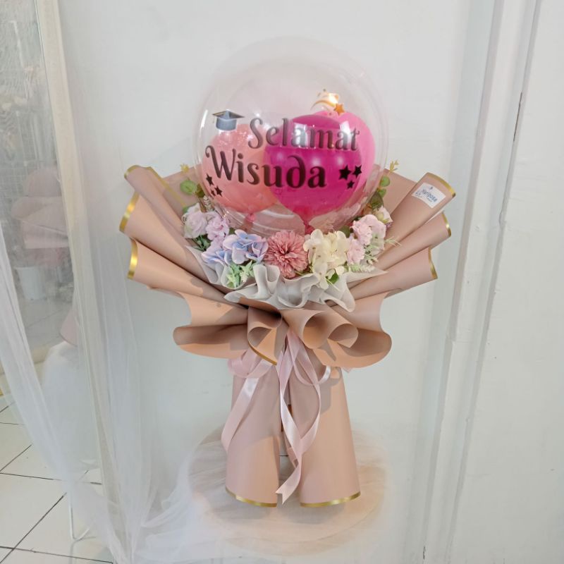 Jual Buket Bunga Artificial Balon Pvc Stiker Premium Size Xlarge Type