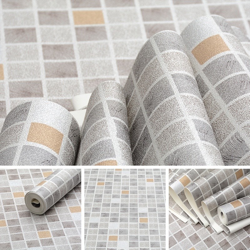 (COD) Wallpaper dinding  / Wallpaper Dinding Murah Vinyl / Wallpaper aestetik untuk kamar/ Wallpaper Premium High Quality Premium Motif 373 - 377