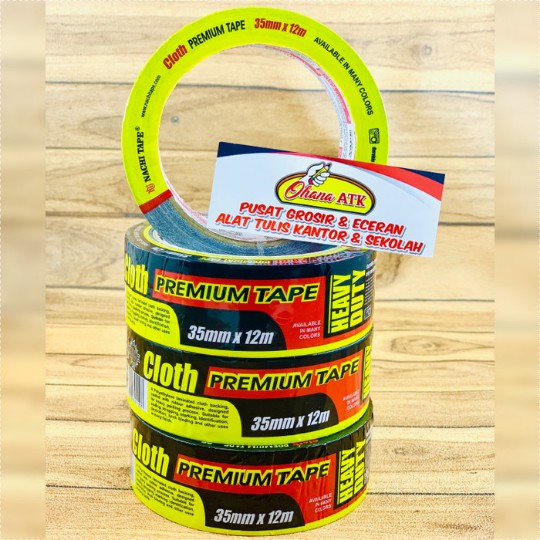 

Cloth Tape Nachi 35mm Lakban Kain Plakban Selotip Isolasi Sola