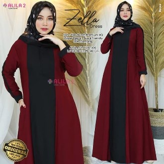 Olshop Mugfa Gamis Zella Dress Masakini 2021 New Produk