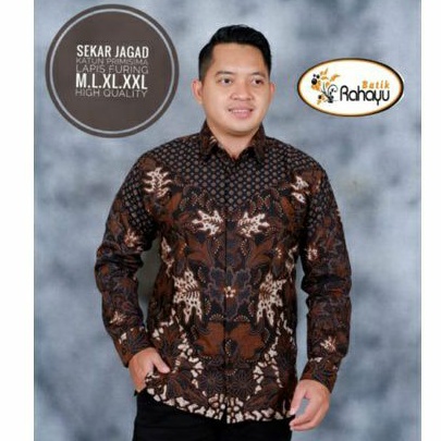 BATIK PRIA LENGAN PANJANG SEKAR JAGAD FULL FURING