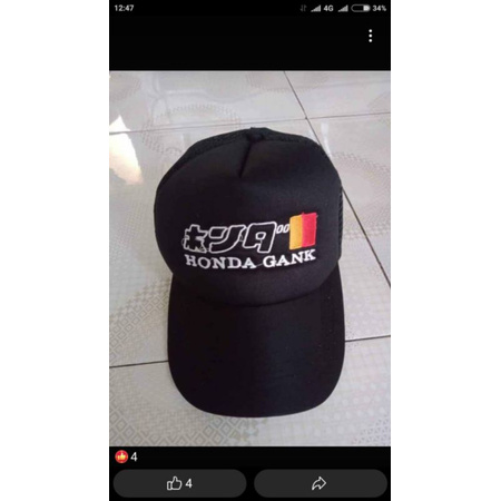 Topi Trecker Honda Gank Terkeren Dan termurah