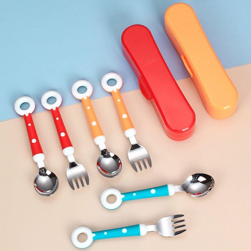 Preva Baby Spoon Fork Baby Gadgets Stainless Steel Set Peralatan Makan Sendok Garpu Set