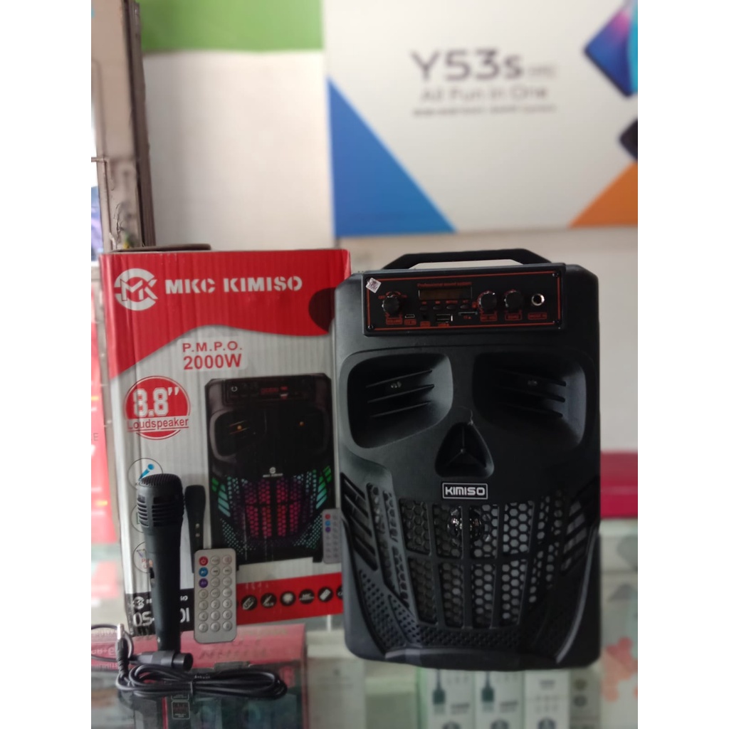 Speaker Bluetooth Kimiso 8.8 inch + Microfon