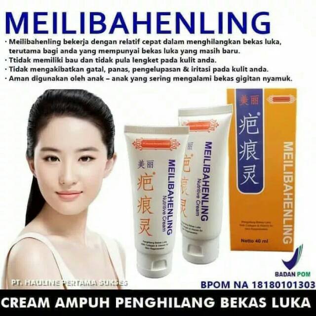 MEILIBAHENLING PENGHILANG FLEK HITAM &amp; BEKAS LUKA - MEILIBAHENLING NUTRITIVE CREAM ORIGINAL BPOM