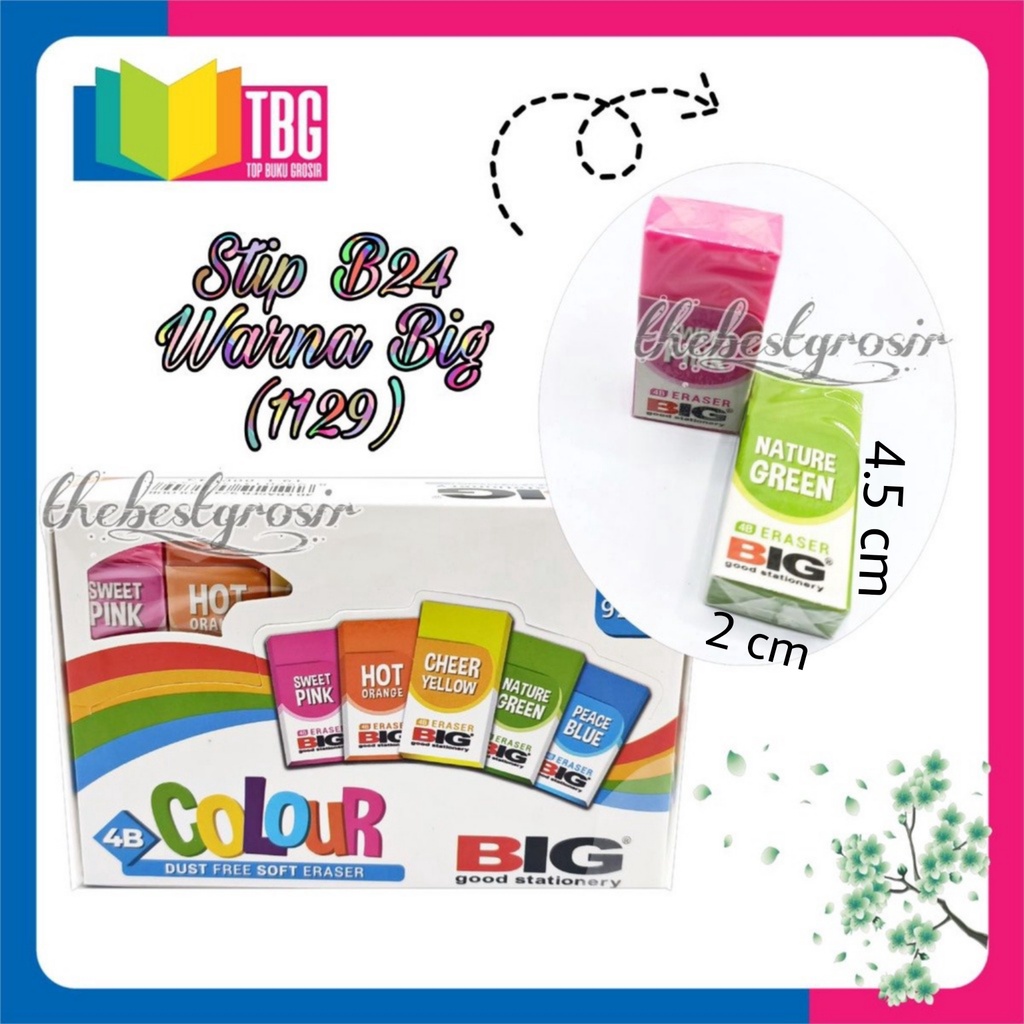 

1 PCS PENGHAPUS BESAR B24 BIG / STIP WARNA BESAR BIG / BIG ERASER / PENGHAPUS PENSIL