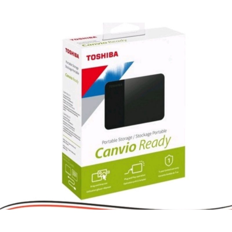 HDD Toshiba Canvio Ready 1TB Harddisk External HDD Eksternal 1TB