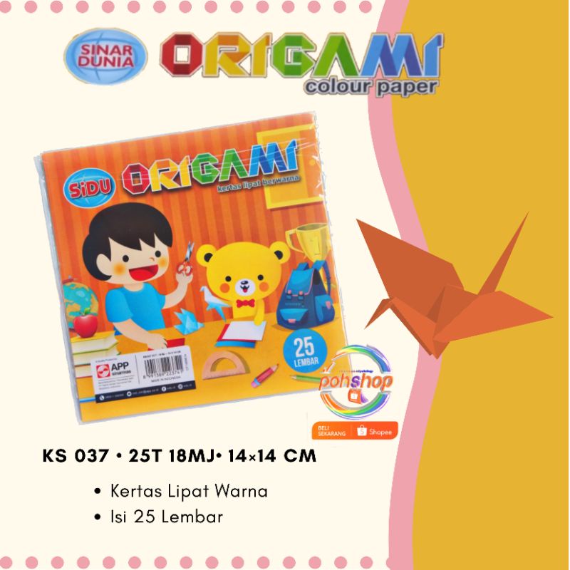 

Sinar Dunia Kertas Lipat Origami 14x14 KS 037 25T