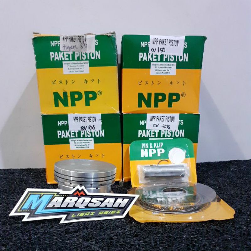 Piston Npp Piston Set Npp Tiger OS STD/50/100/150/200/250/275/300 Marqsah Racing-2
