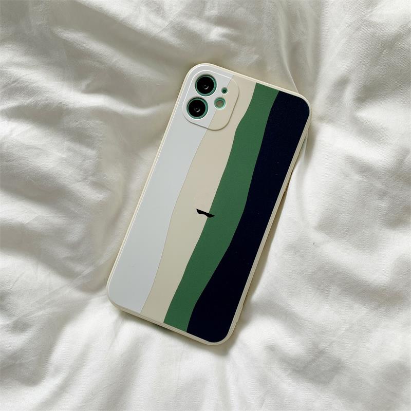 Casing Iphone 12 Pro Max 11 8plus 7plus 6 6s Plus 7 8 Se X Xr Xs Max 11pro Max Motif Pelangi-Y3