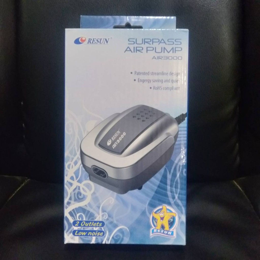 RESUN AIR 3000 AERATOR 2 LUBANG AIRPUMP SILENT