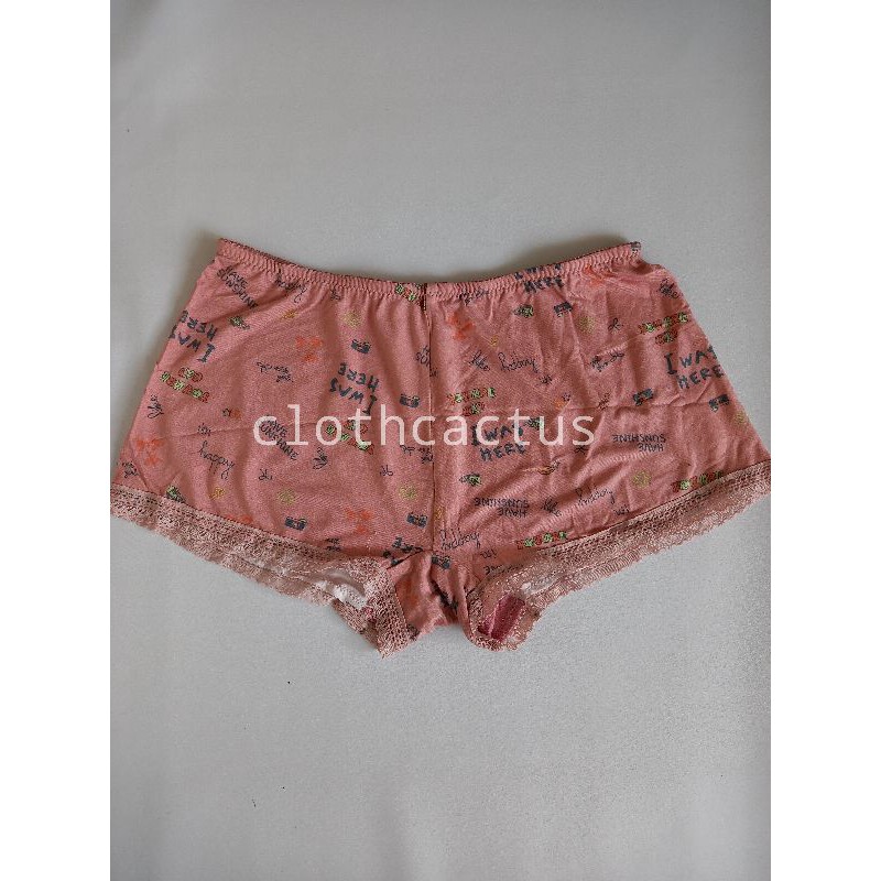 CELANA DALAM BOXER WANITA / Cd wanita model boxer bahan katun jersey strech