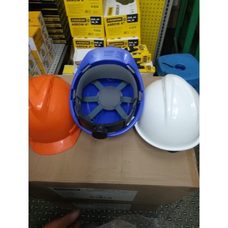 helm kerja proyek / helm proyek bangunan / std sni / standar nasional / helm krisbow