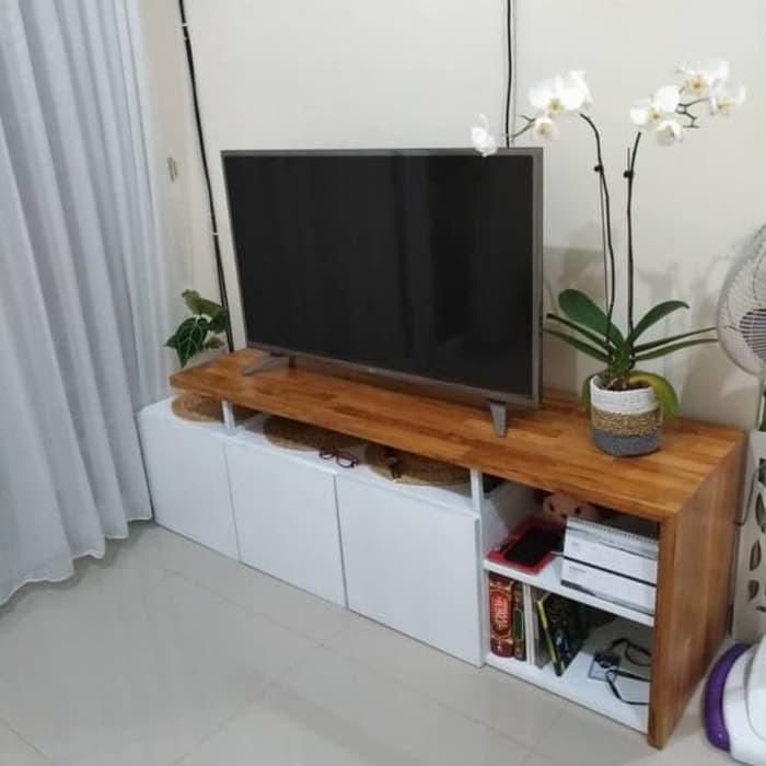 Media Console duco putih + fjl jati