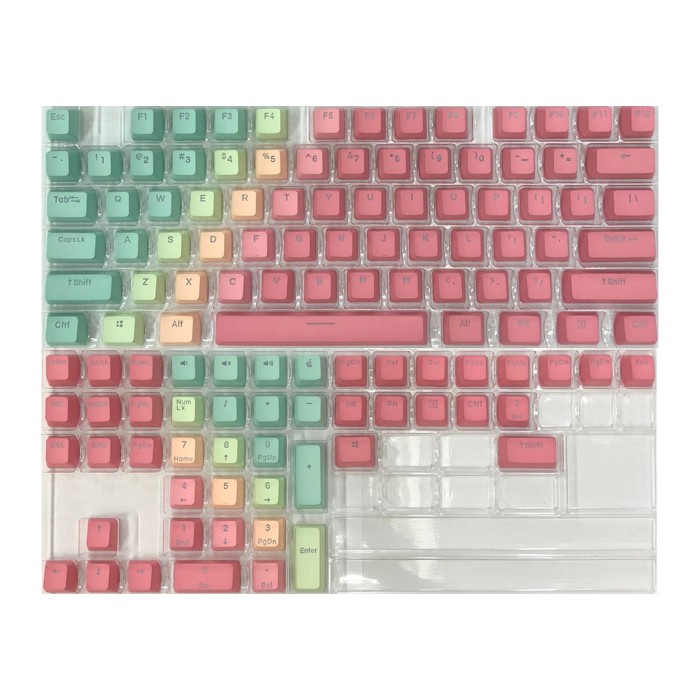 ALCHA KEYCAPS GRADIENT PASTEL PBT DOUBLE SHOT MECHANICAL KEYBOARD