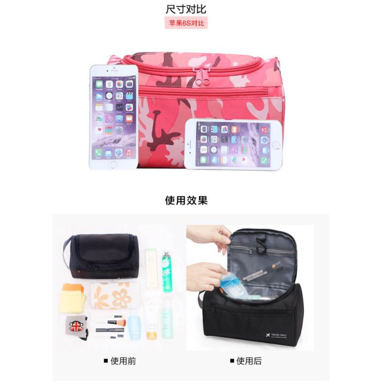 Toiletry Pouch Tas Alat Mandi Wash Bag Travel Organizer Case Doky