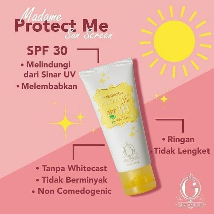 Madame Gie Madame Protect Me Sunscreen SPF 30 PA +++ Sun Block Tabir Surya Sun Screen