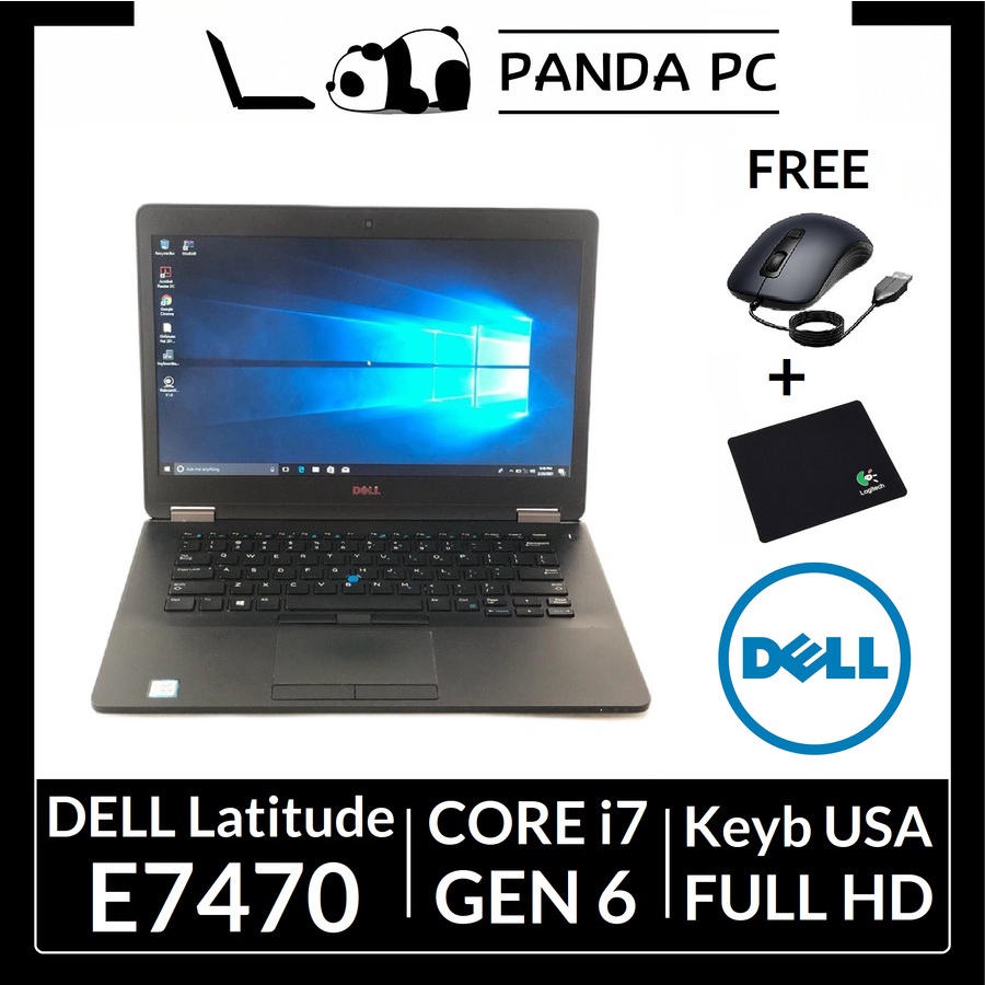 Dell Latitude E7470 - Core i7 Gen 6 Full HD - Laptop Second Ultrabook