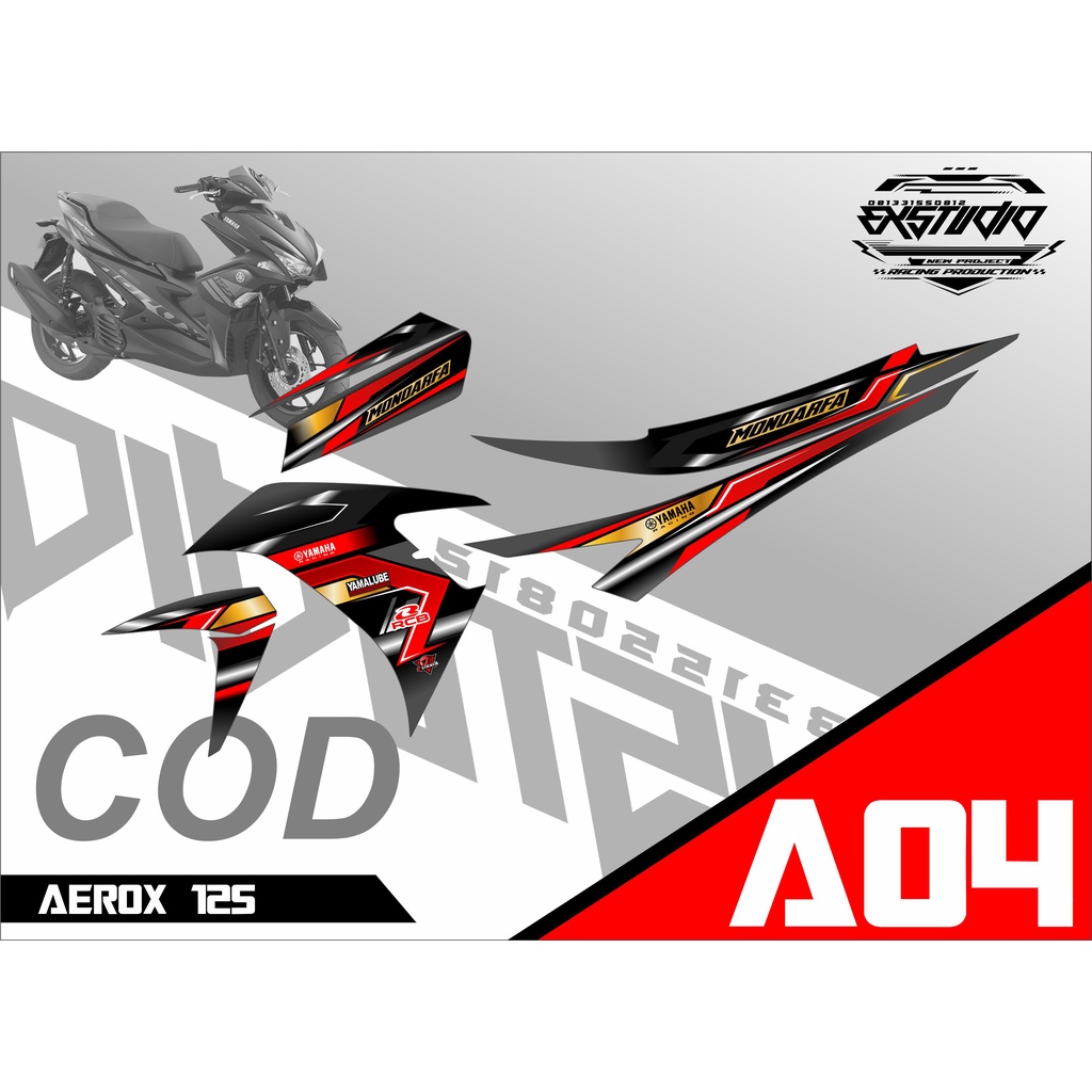Decal striping AEROX 125