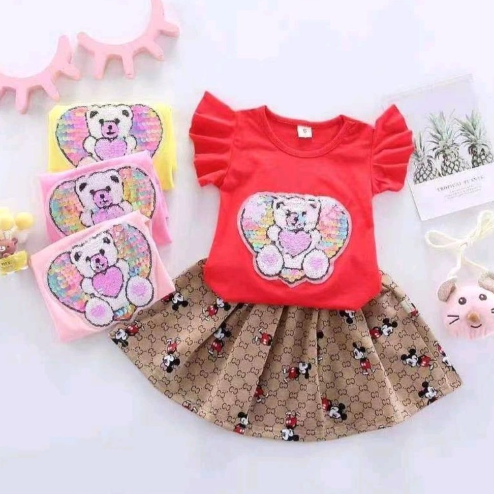 Set rok gucci usap anak perempuan import murah