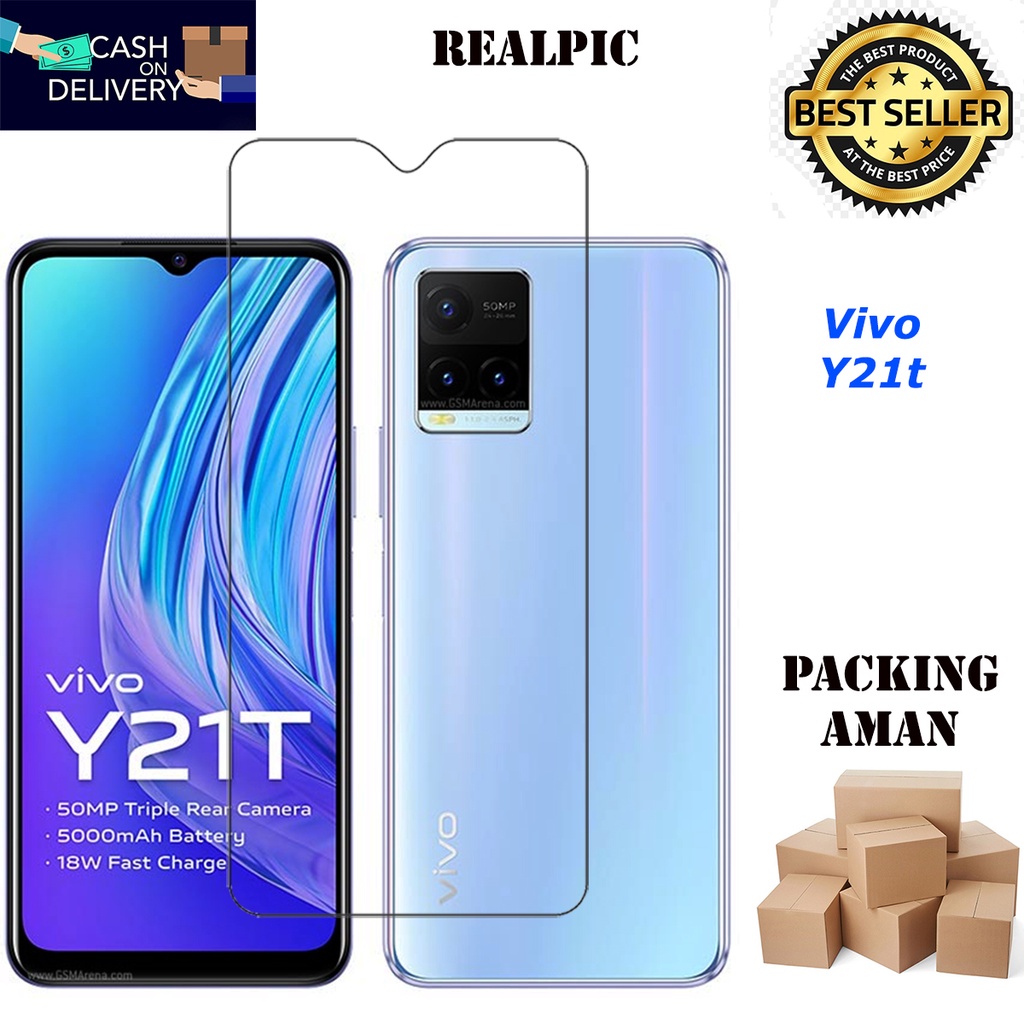 Tempered Glass Vivo Y21T Screen Protector Anti Gores