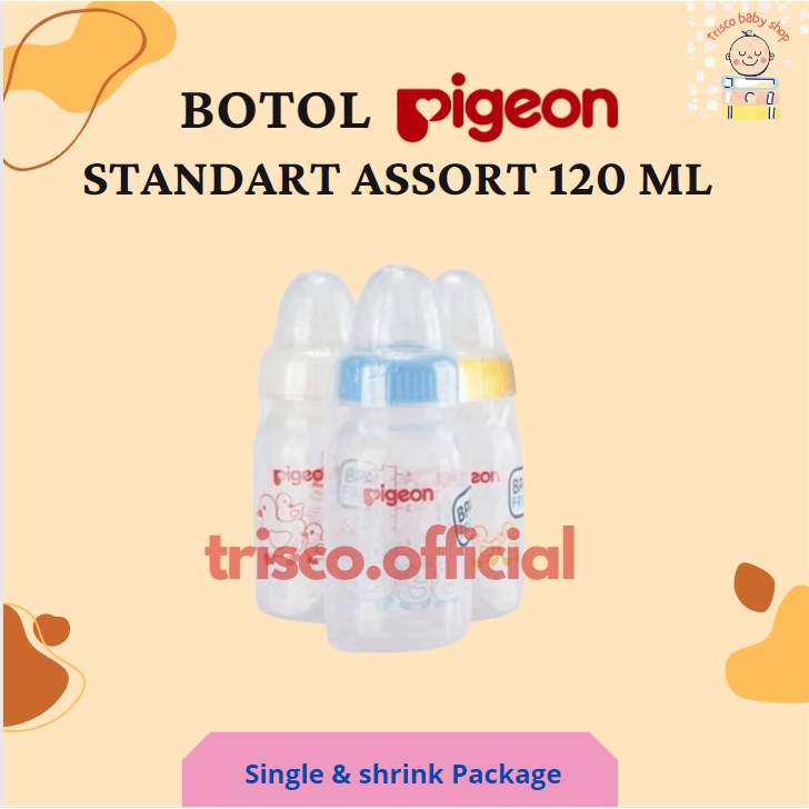 Pigeon Botol Susu 50 ml 120 ml 240 ml Standart Assort BPA Free