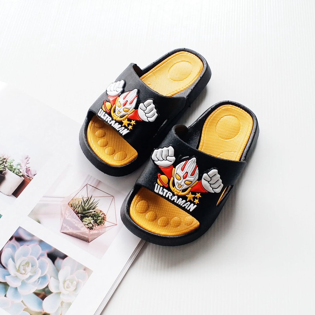 LittleAaron SANDAL BOMB HERO 802+2 Sandal Anak Selop Karet Import Berkualitas 1-7 Tahun Sport Termurah Sendal Bayi Anak Cewek Cowok