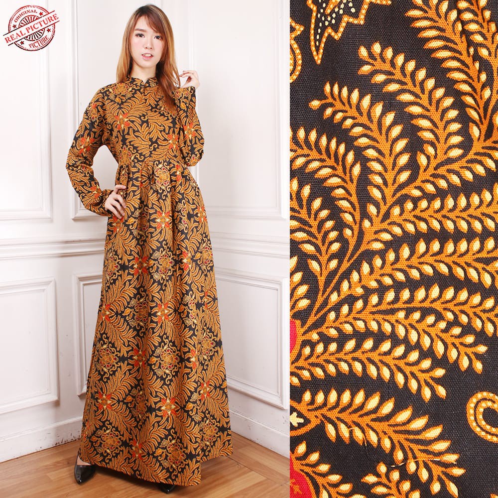 SB Collection Dress Maxi Nanda Longdress Gamis Terusan Batik Wanita