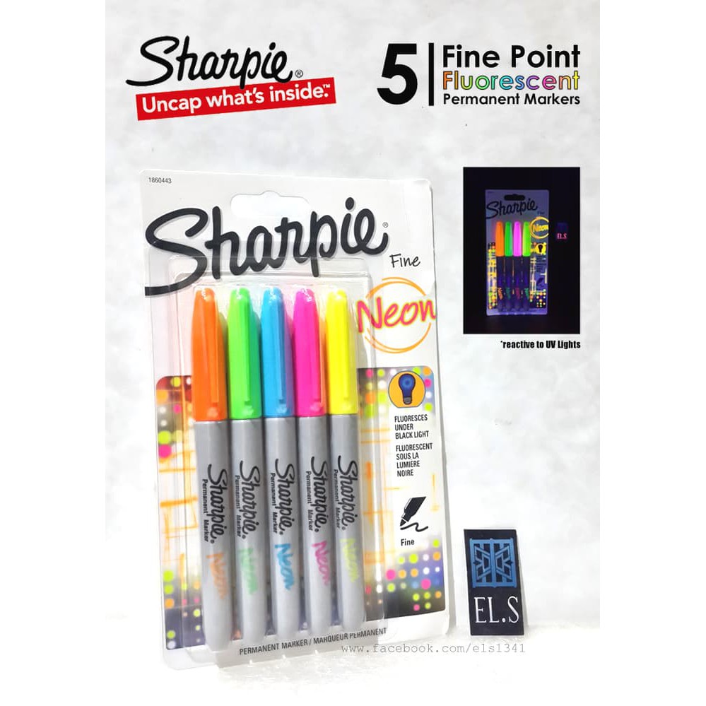 

Tinta Pilot - Label Cetak Harga - Pita Label Printer Casio Sharpie Neon Fine Point 5 Pcs Set Produk