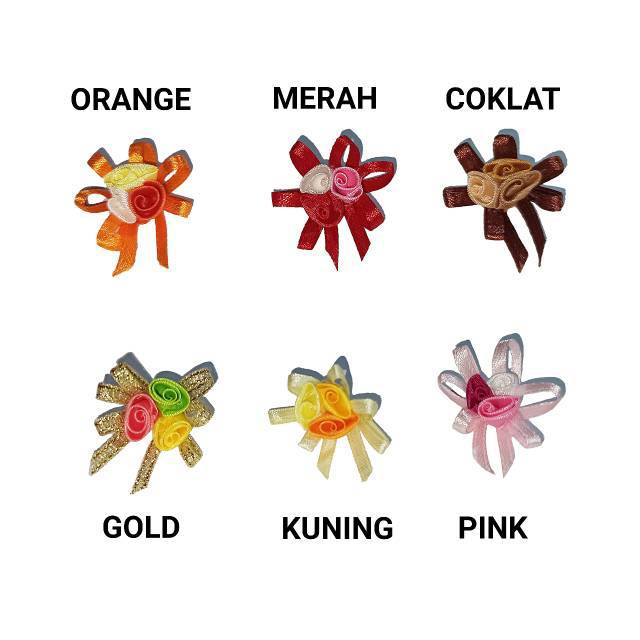 

Aplikasi Bunga Kecil Pita Satin / Harga Satuan