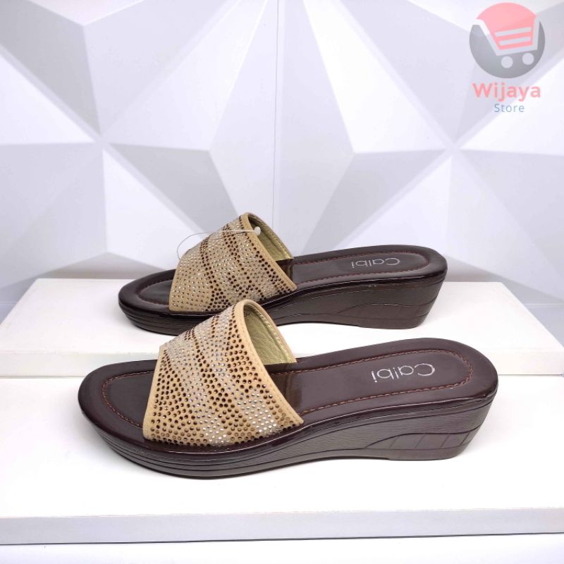 CALBI RSX - SANDAL WANITA CALBI ORIGINAL / SENDAL PESTA FASHION WEDGES TRENDY CEWEK PEREMPUAN DEWASA