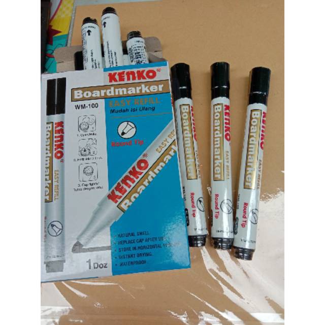 

Spidol Kenko Boardmarker Whiteboard dan Permanen