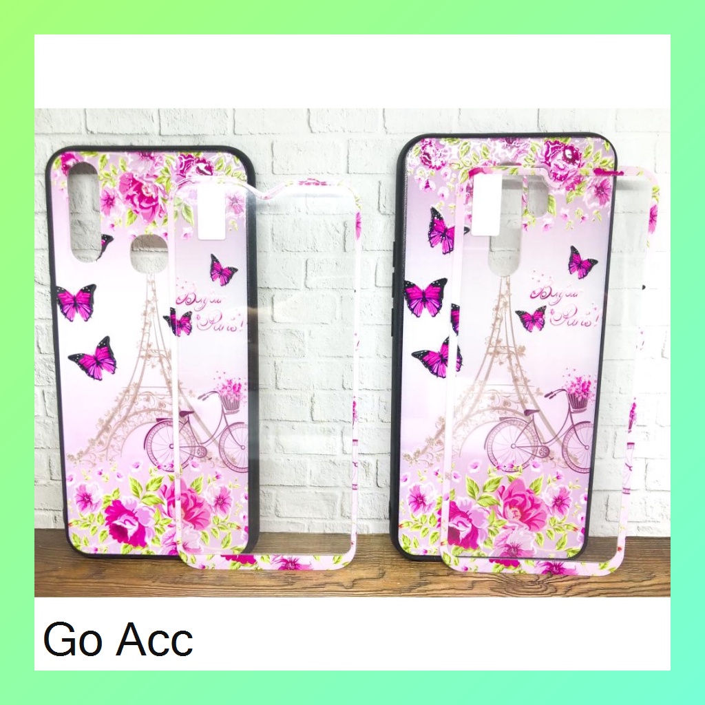 Softcase Tempered Glass karakter Oppo A1k,Realme C2,A31 5,A33,A53,A37 Neo 9,A3s,C1,A52 A72 A92,V5,A5s,A7,A12,A11k,2 Pro,U1,U2,5i 5s C3,7i,C17,C12,C15,Samsung J2 Prime,Vivo Y11 Y12 Y15 Y17 Y20 Y20s Y12s Y30 Y50 Y91 Y91C,Xiaomi Redmi 5A,8A,9,9C HCTG 10/17