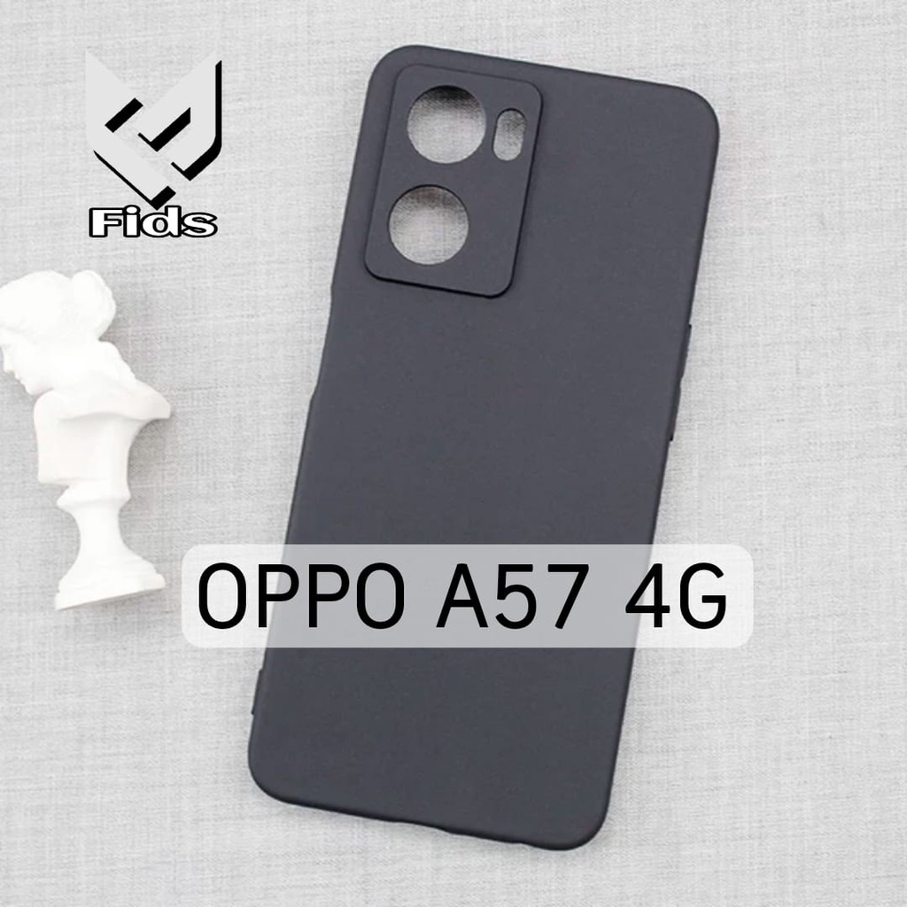 Promo Case OPPO A57 4G A77s Soft Case Black Matte Casing Premium Slim Exellent Cover | Soft Matte | Soft Case Macaron Case A57 4G