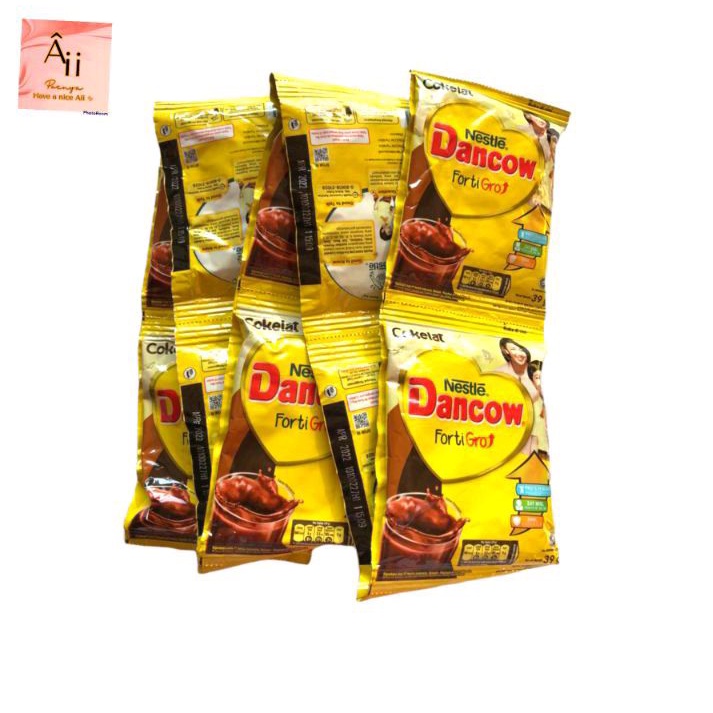 

1renteng Dancow sachet coklat isi 10sachet netto 39gr