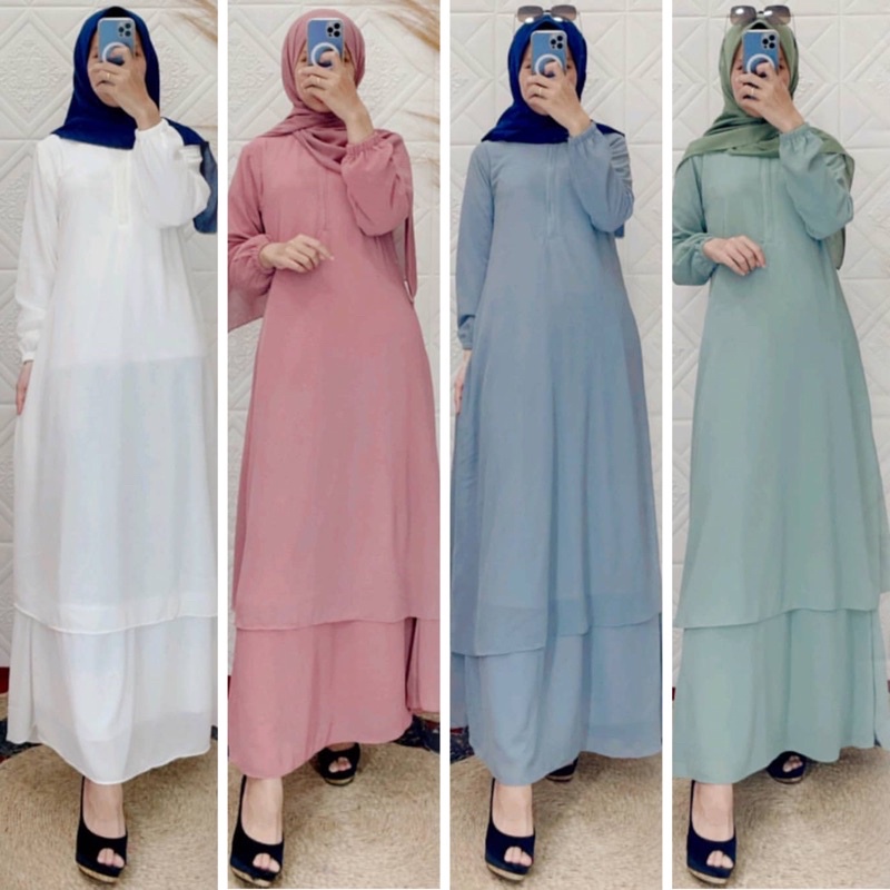 gamis malaysia polos busui