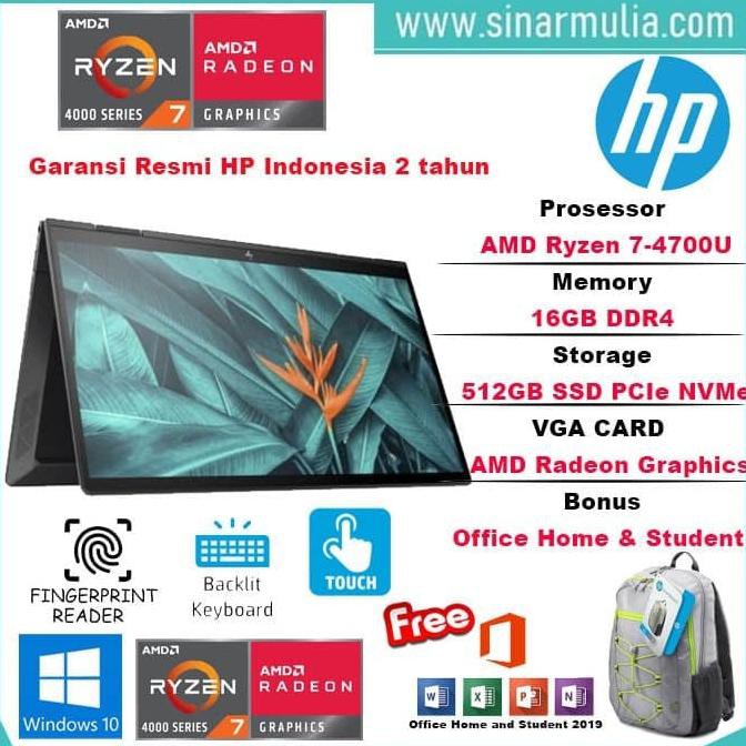 SALE HP Envy x360 13 Ryzen 7 4700U 16GB 512ssd Vega 10 W10 13.3FHD AY0006AU