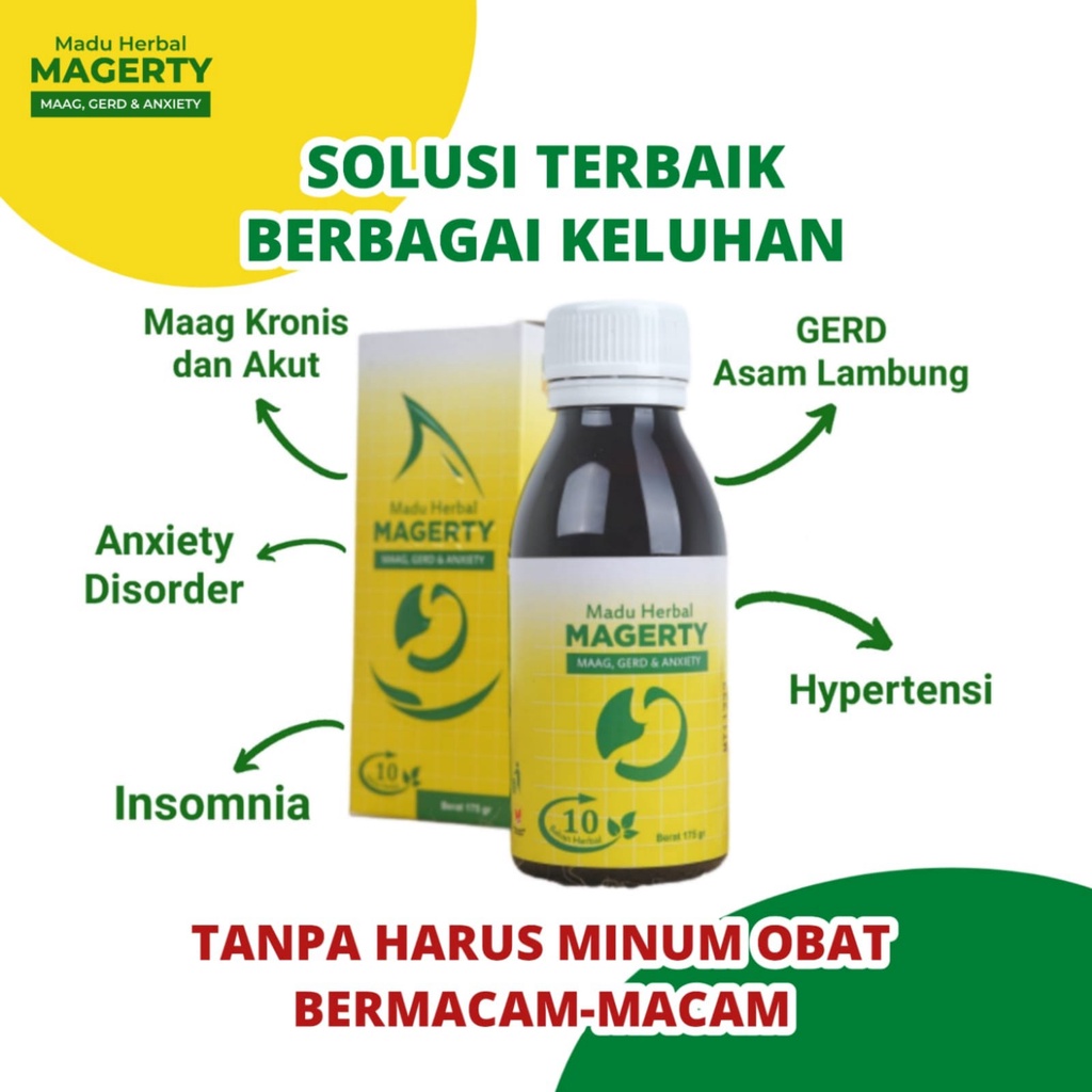 

MADU HERBAL MAGERTY - MADU HERBAL UNTUK PENDERITA GERD, ANXIETY, INSOMNIA - OBAT HERBAL DENGAN 10 BAHAN HERBAL ALAMI MAMPU MENGATASI GERD, ANXIETY, ANXIETY - OBAT GERD, OBAT ANXIETY, OBAT INSOMNIA