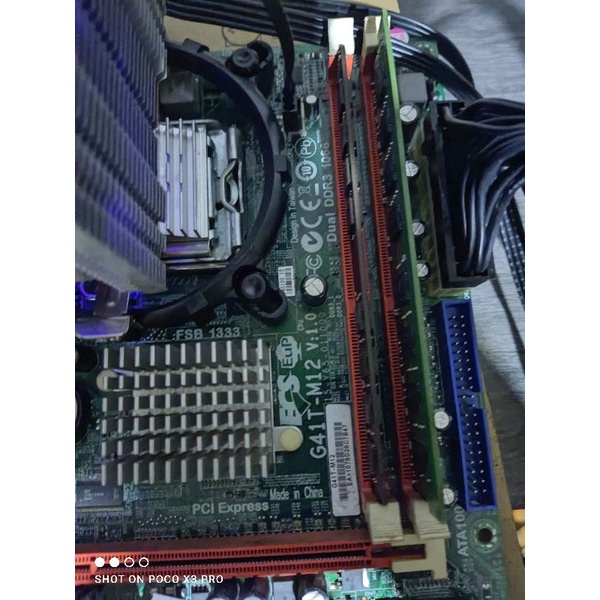 motherboard Ecs G41 + processor core 2 quad