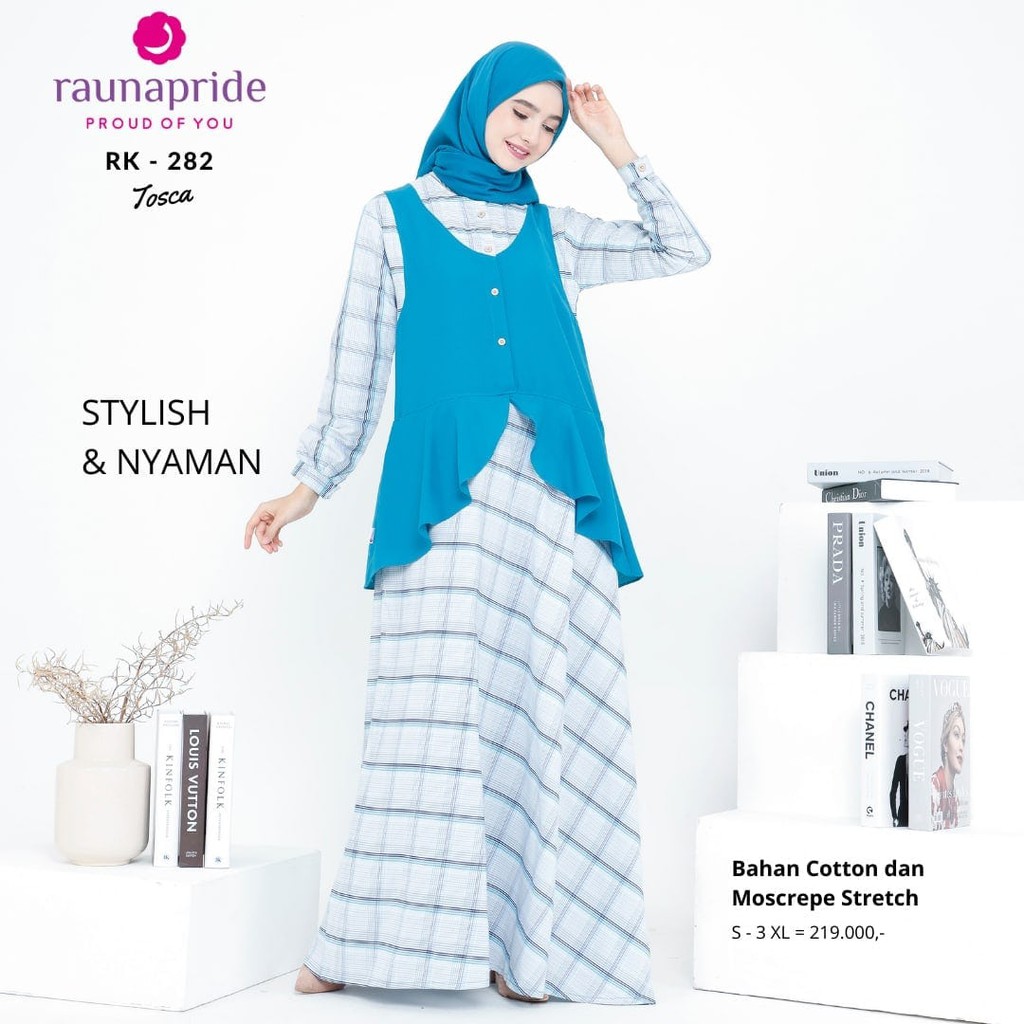 BISA COD - Gamis Wanita / Rauna RK 282 - RK 283 / Fashion Muslim