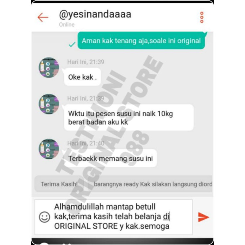 Osamilk susu PENGGEMUK BADAN