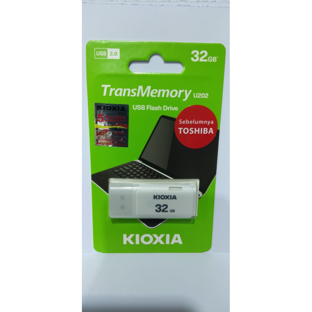 usb flashdisk kioxia 32gb garansi resmi putih