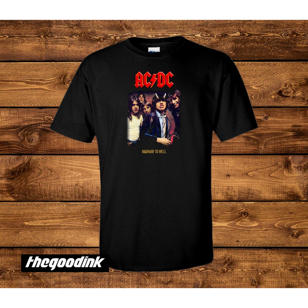 Kaos ACDC - Highway To Hell - Original Gildan T-shirt DTG Print