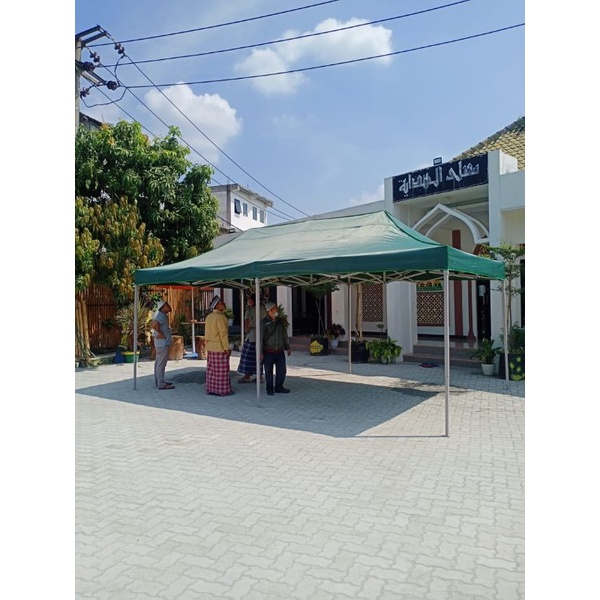 Tenda lipat uk 3x6 besi 1.4mm