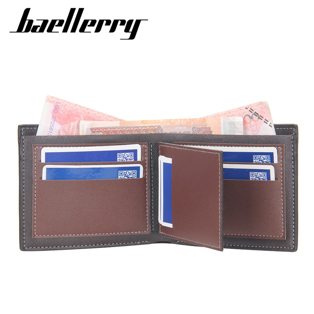 BAELLERRY DR069 Dompet Pria Bahan Kulit PU Leather Premium WATCHKITE WKOS