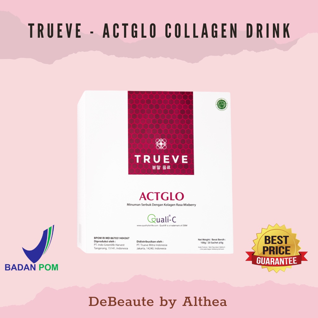 Trueve ACTGLO Collagen Drink - 1box isi 20pc