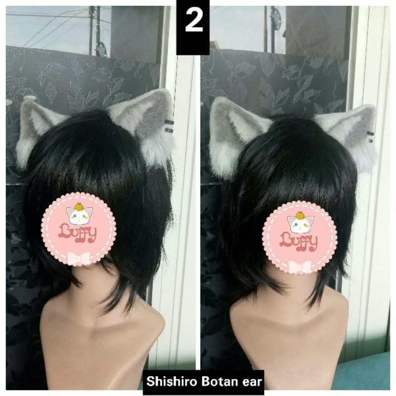 bando realistic ear cat fox nekomimi gray cosplay arknight game buffy kawaii fur wolf halloween