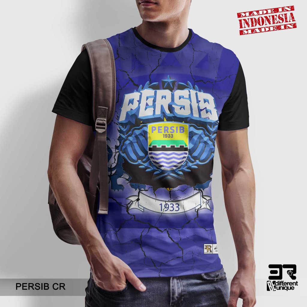 [ COD ] KAOS PRINTING GAMBAR TEAM SEPAKBOLA PERSIB BANDUNG CR  - BAJU SEPAK BOLA DISTRO ORIGINAL MOT